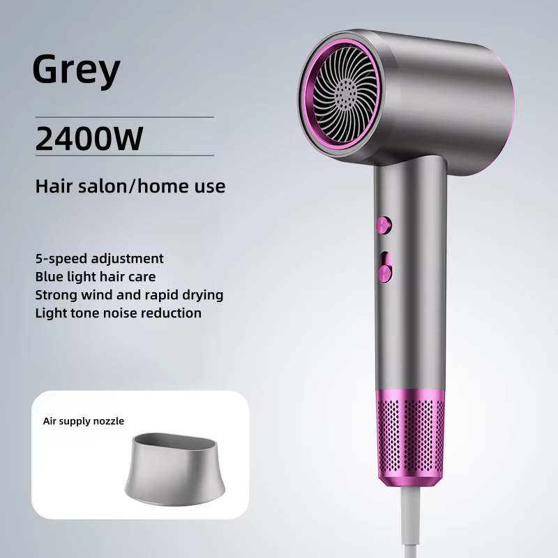 2025 High-Speed Hair Dryer EU/US/UK Plug, High-Power Quick Drying, Low Noise Re
