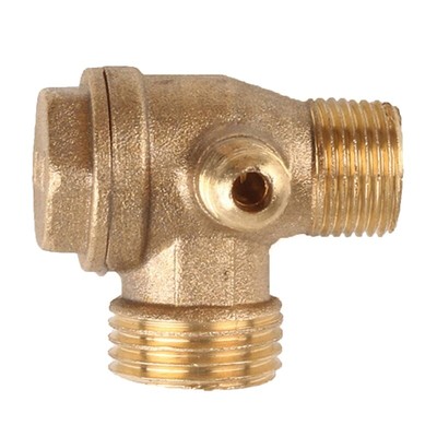 Air Compressor Unidirectional Check Return Pipe Fittings 3-Ports
