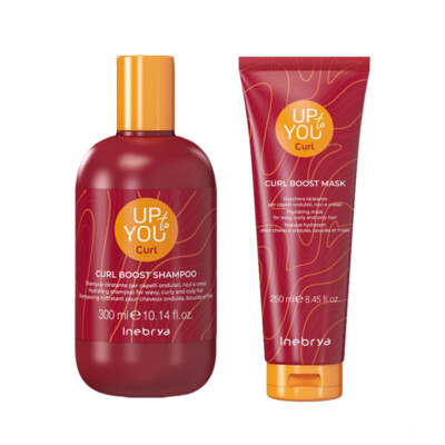 INEBRYA Kit Up To You boost curl shampoo 300ml + mask