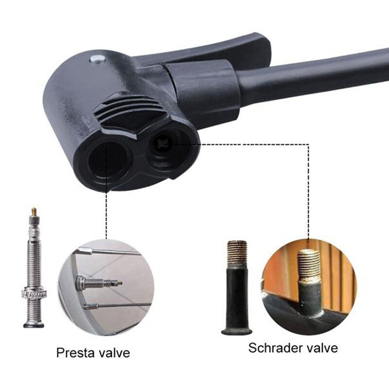 Bike Cycle Tyre Tube Presta Dual Head Air Pump Adapter Valve