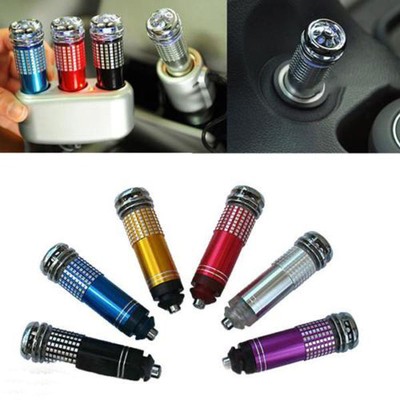12V Mini Auto Fresh Air Ionic Car Purifier Oxygen Bar Ozone Ionizer Cleaner New