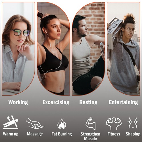 Electric Muscle Toner Machine ABS Toning Belt Simulation Fat Burner Body Shaper