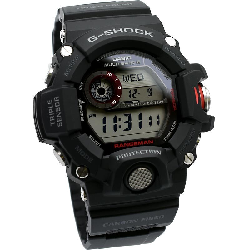 Pre-owned Casio G-shock Rangeman Gw-9400j-1jf Tough Solar Triple Sensor Ver.3 Watch