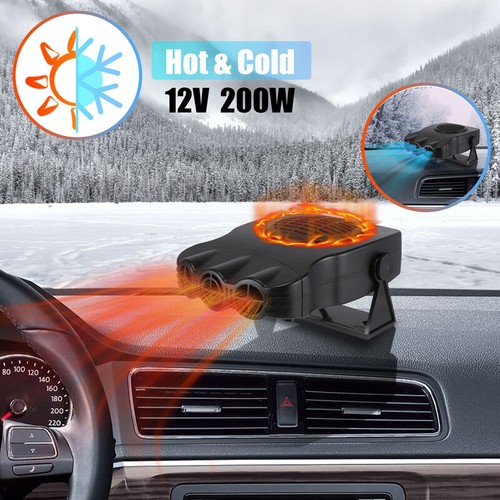 Plug in Car Cigarette Lighter Heater 12V Portable Electric Heating Fan Defogger