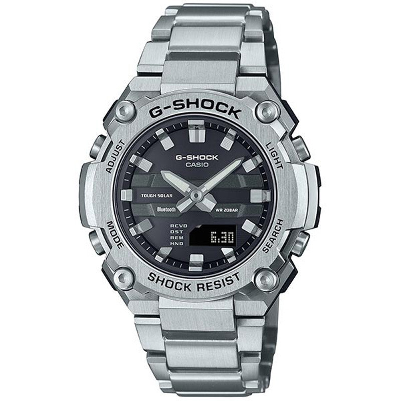 Pre-owned Casio G-shock G-steel Gst-b600d-1ajf Solar Bluetooth Analog Digital Men Watch
