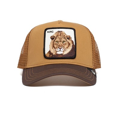 

Hat Lion GOORIN BROS Animal Farm Trucker Hats Animals King Lion Madd, Коричневый