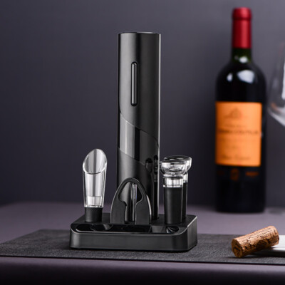 One-Touch Elegance: Electric Bottle Opener and Accessories Set