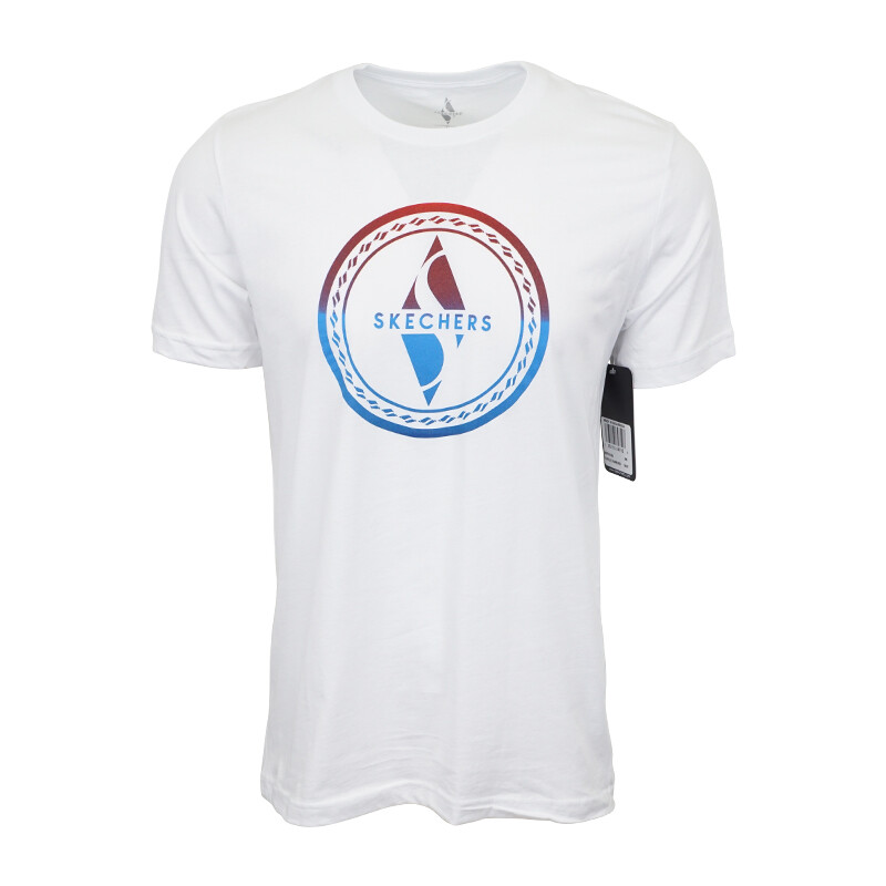 

МУЖСКАЯ ФУТБОЛКА С ЛОГОТИПОМ SKECHERS БЕЛАЯ, White