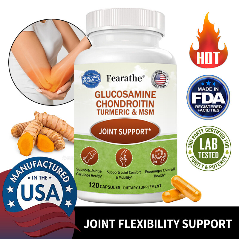 Glucosamine ChondroÃ¯Tine Curcuma Et Msm Avec Boswellia - Soutien Articulaire