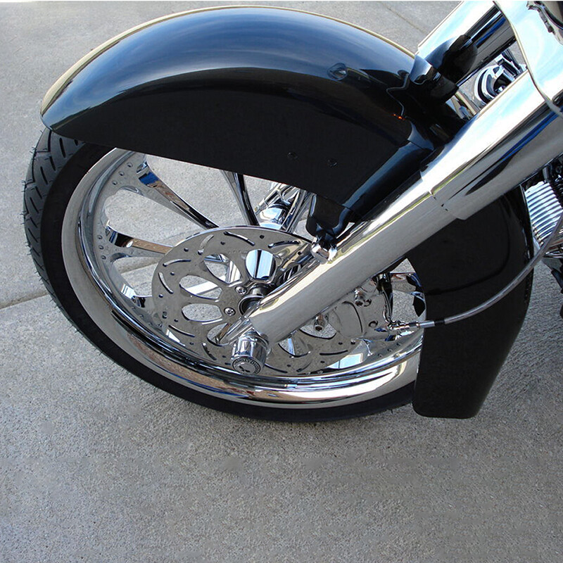 Vivid Black Front Fender Fit For Harley Touring Electra Glide Road King 1989-13
