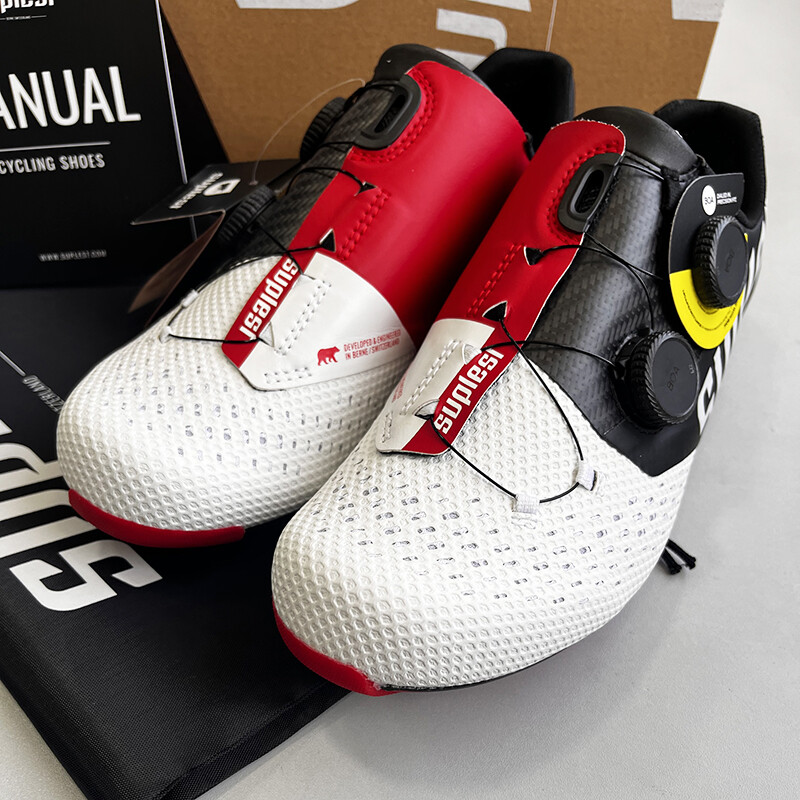 Suplest Edge+ 2.0 Road Pro Cycling Shoes (Black/White/Red