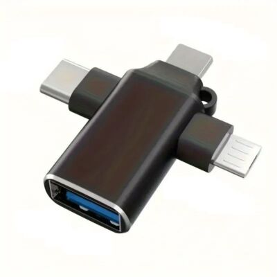 4 in 1 OTG Adapter USB Micro USB Male To Type C Female OTG Connector Converter