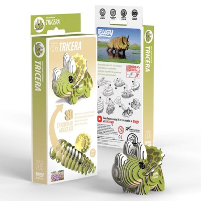 Tricera 3D Cardboard Model Kit Eugy New