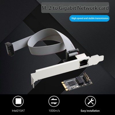 B-Key M-key Fast Ethernet  M.2 to PCIE gigabit network card computer accessorie