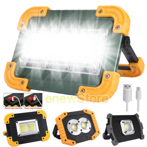 Cordless 100000LM USB Rechargeable COB LED Work Light Outdoo