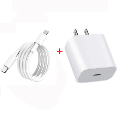 Fast Charging 20W PD Power Adapter USB-C Cable Charger For iPhone 13 12 11 XR SE