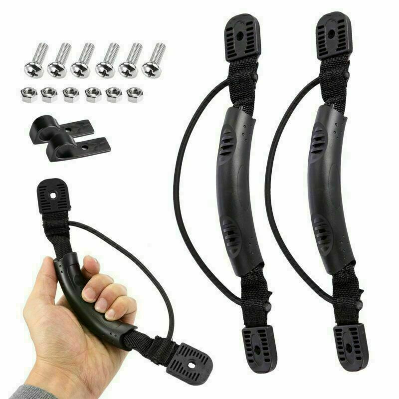 DIY 1/2/4X Kayak Canoe Boat Side Mount Carry Handle With Bungee Cord Accessories