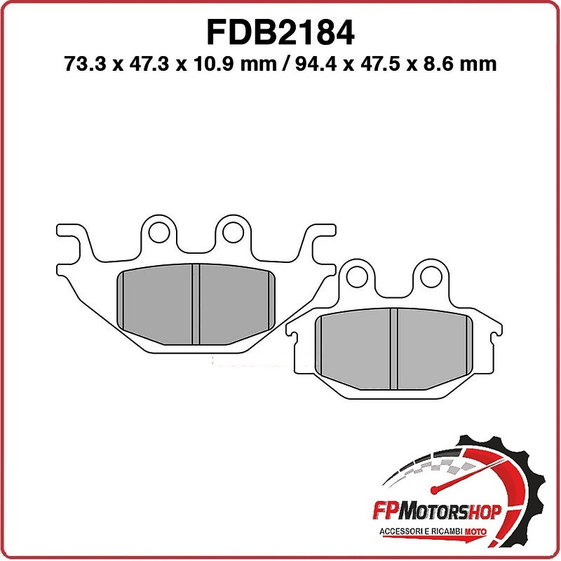 PASTIGLIE PASTICCHE FRENO FERODO MOTO FDB2184P PER KYMCO MXU SYM CITYMAX 300
