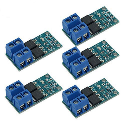 5PCS  DC 5V-36V 15A(Max 30A) 400W Dual High-Power MOSFET Trigger Switch Drive Mo