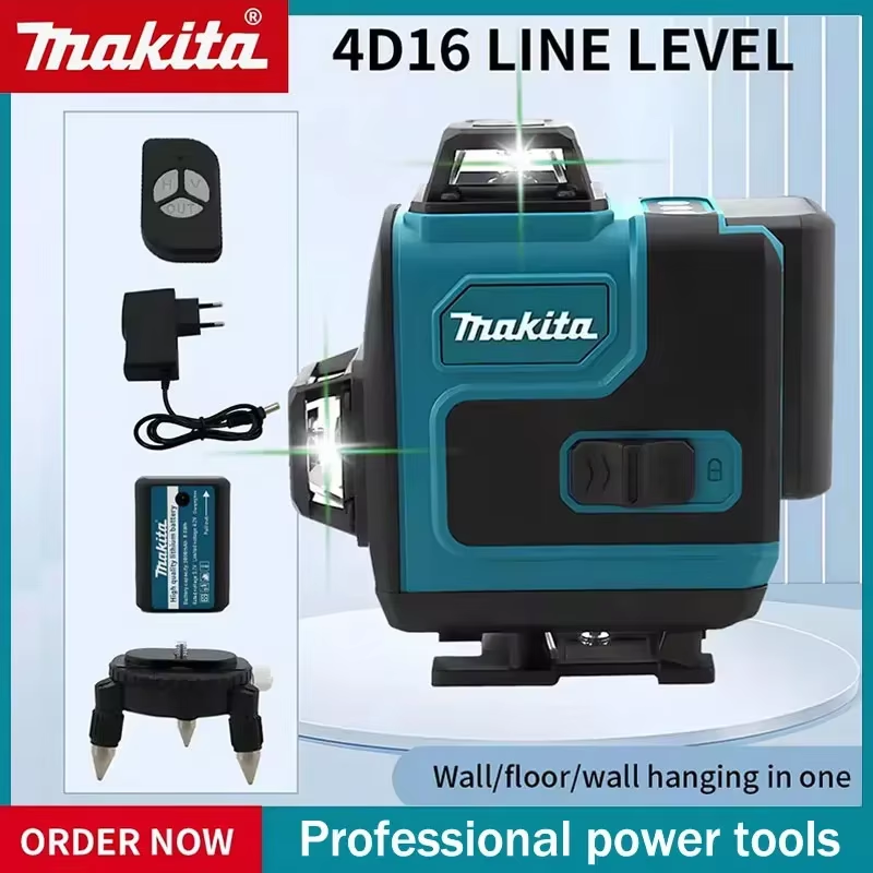 High-Precision Green Light Laser Level 16-Line 360 Horizontal & Vertical Wall-Mo