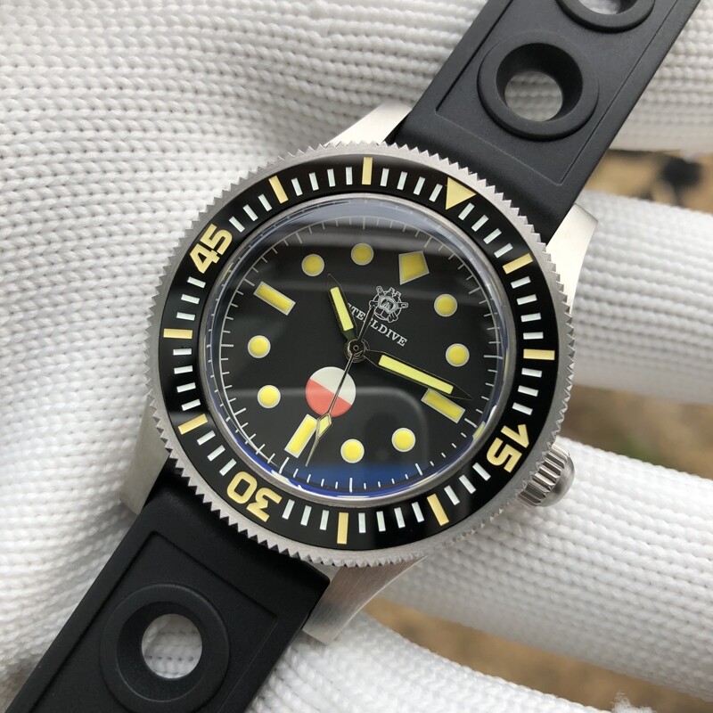 Pre-owned Steeldive Luxury Mens Sport Watches 30atm Waterproof Men Dive Automatic Watch
