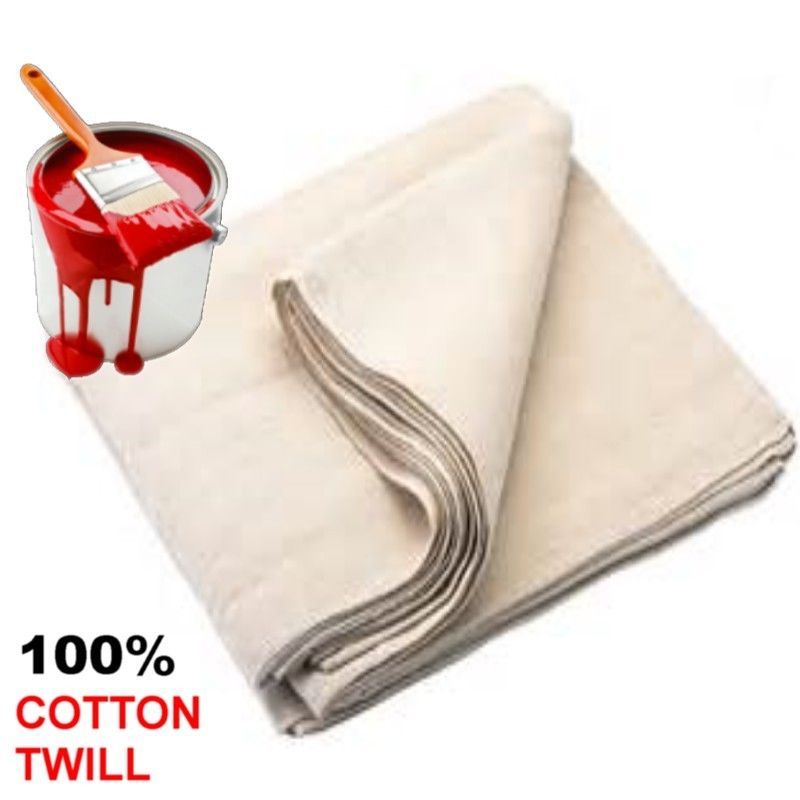 3 X LARGE 12/6 PROFESSIONAL 100 COTTON TWILL DUST SHEETS DECORATING eBay