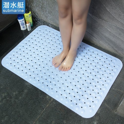 Bathroom No Slip Feet Mat Shower Bath Suction Carpet Anti Silicone