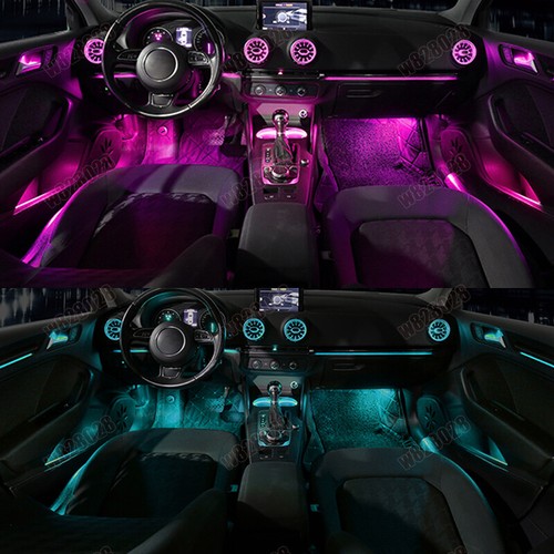 For Audi A3 18-19 30 Colors Air Vent LED Ambient Light turbine