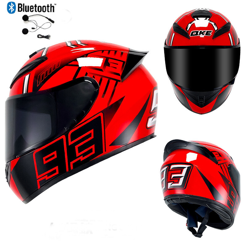 DOT Bluetooth Full face Motorbike Helmets Street bike Crash Motorcycle Helmet