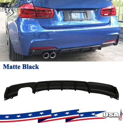 Matte Black Rear Diffuser Lip For 2012-2018 BMW F30 F31 320i 328i 335i M Sport