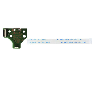 Charging Port Board & 12 Pin Ribbon for PS4 Dualshock Controller JDS 030 040 011