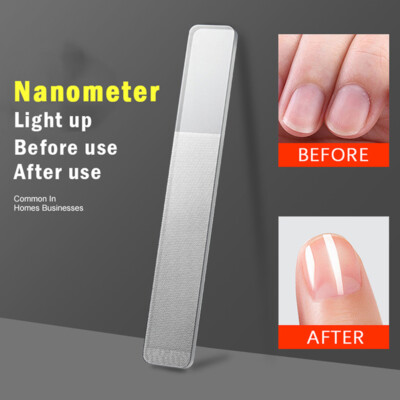 1PC Professional Nano Glass Nail Buffer Durable File Shiner Manicure Files N*i~