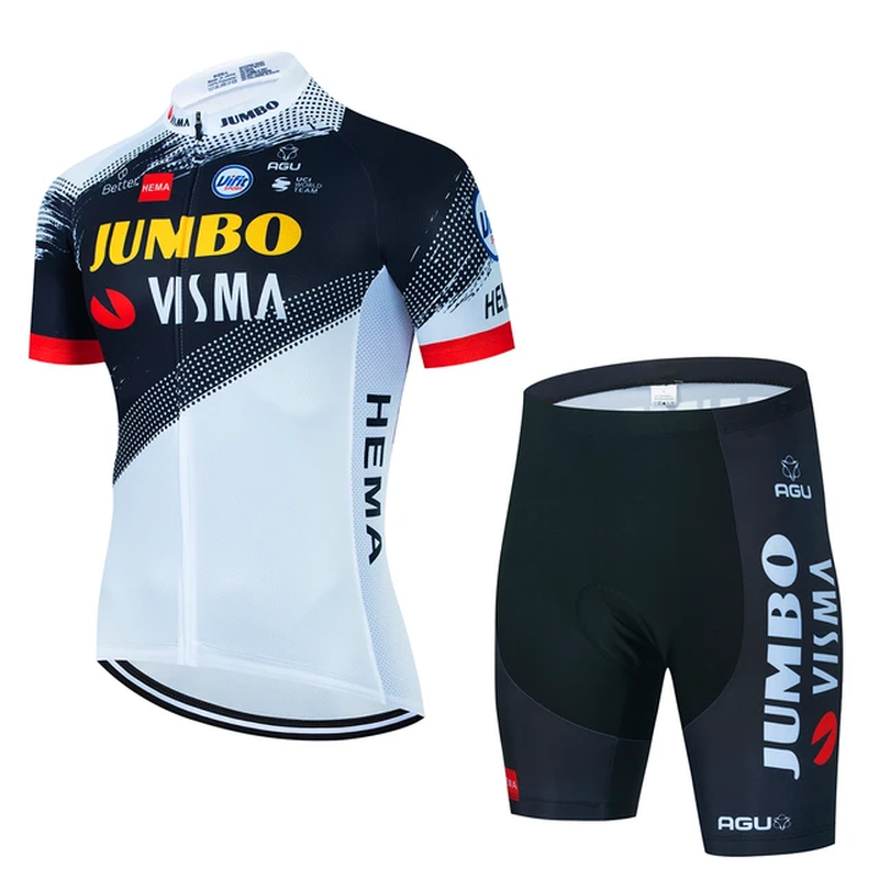 2023 Pro JUMBO VISMA Cycling Jersey Set Men'S Cycling Clothing Road Bike Shirts