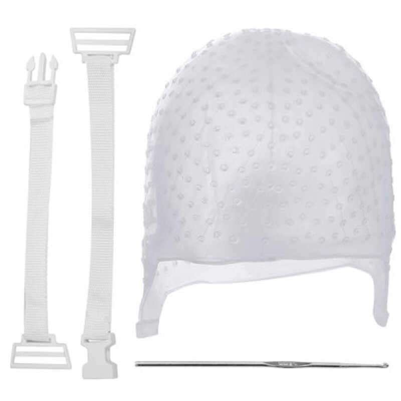 Hair Colouring Highlighting Dye Cap Frosting Tipping Reusable Silicone Sa.AM