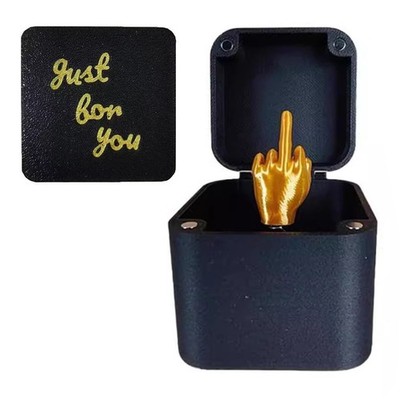 Funny Middle Finger In A Box Surprise Prank Spoof Pop Up Box Novelty Fun Gifts