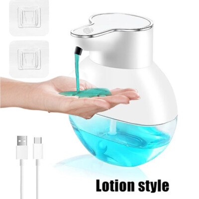 400ml Automatic Foam/Lotion Soap Dispenser Touchless Hand Washing Rechargeable