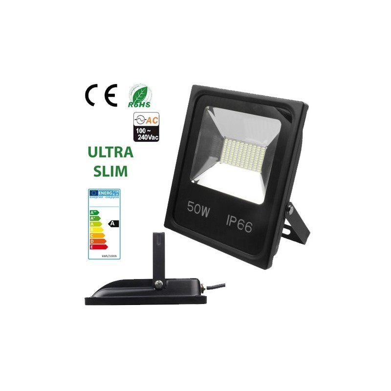 Projecteur Led 50w 4500 Lumens - Ip66 - Blanc Neutre 4500k