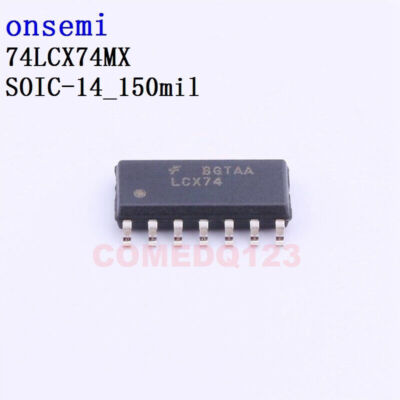 5PCSx 74LCX74MX SOIC-14_150mil onsemi Flip Flops #F22