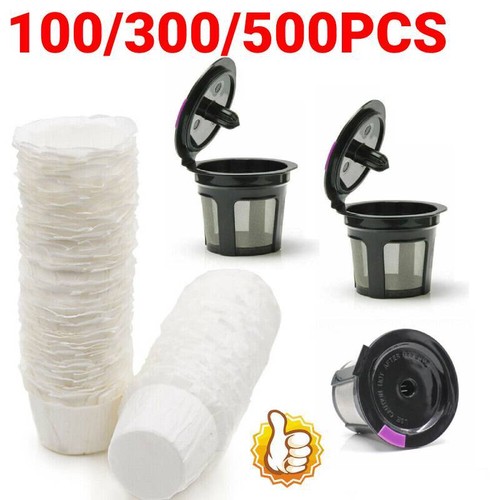 100/300/500Pcs Disposable-Paper Filters Cups Replacement For