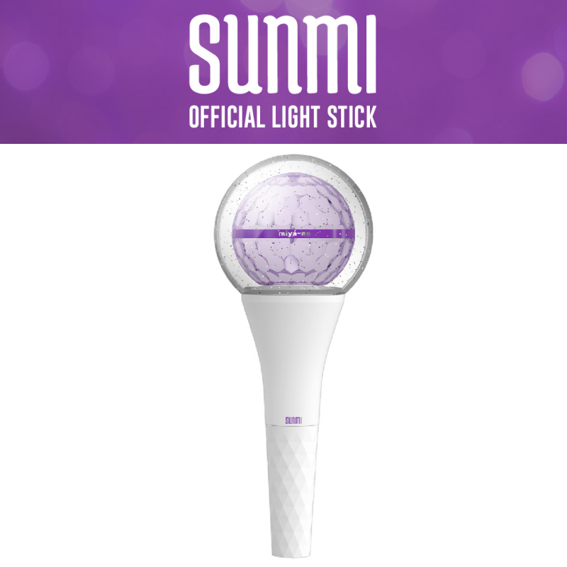 KPOP [ SUNMI ] 선미 OFFICIAL FANLIGHT CHEERING FAN LIGHT STICK w