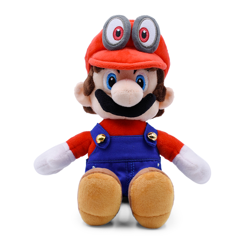 Super Mario Bros Odyssey Mario Plush Doll Figure Stuffed Animal Toy 8 inch Gift