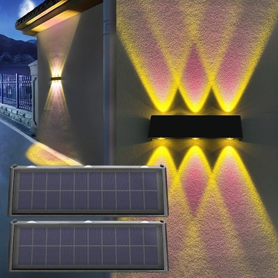 Mrzxy Solar Lights Outdoor Waterproof Dusk to Dawn Outdoor Lighting Wall Lights