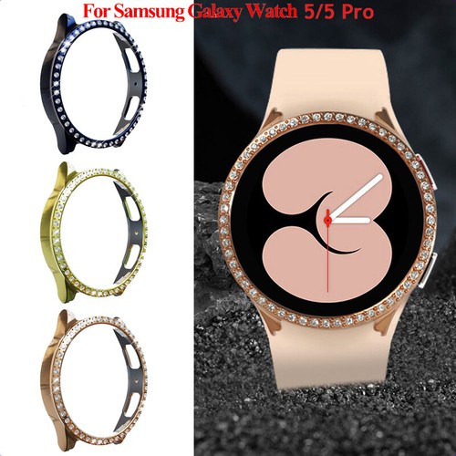 For Samsung Galaxy Watch 5/5 Pro Hard PC Diamond Protector Case Cover  40/44/45MM