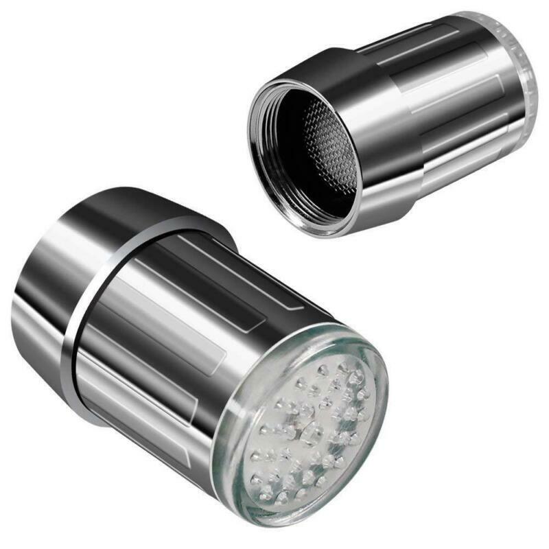 2Pcs Durable LED Automatic Changing Water Stream Faucet ...