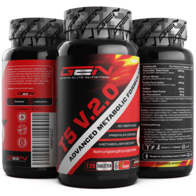 T5 Stärkste Formel - F-Burn 100% legal - 120 Tabletten (vegan) Definition 