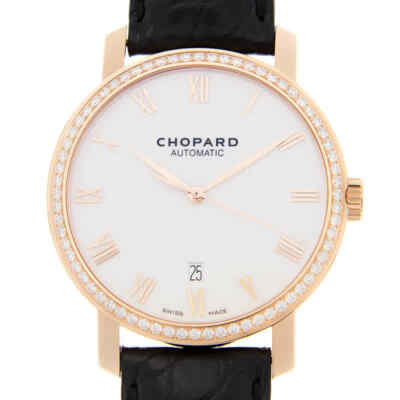 Мужские часы Chopard Classic с автоматическим белым циферблатом и бриллиантами 171278-5004