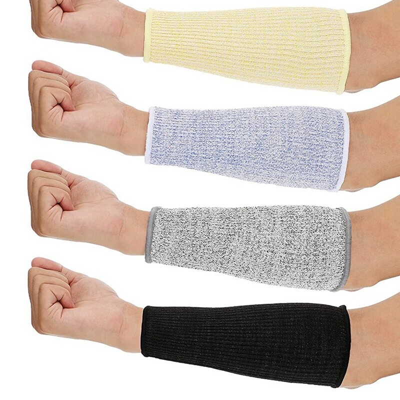 4 Pair Cut And Burn Resistant Sleeves Arm Protection Sleeves Forearm Protectors