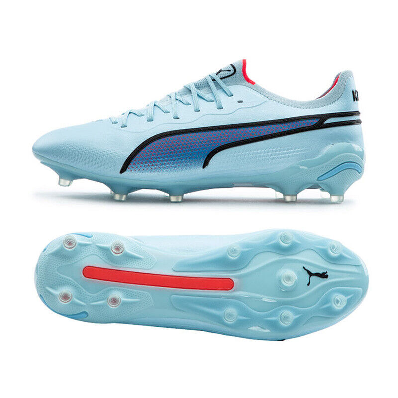 Puma King Ultimate FG/AG 107563-02 Silver Sky Mens Soccer