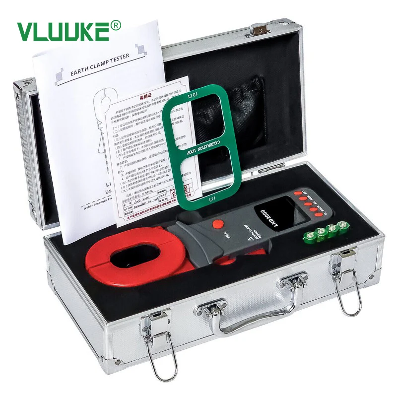 LND2000 Portable Handheld Digital Clamp on Ground Earth Resistance Tester Meter
