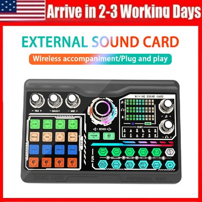 Podcast Microphone Sound Card Kit for Streaming/Gaming/Podcasting /PC/Computer